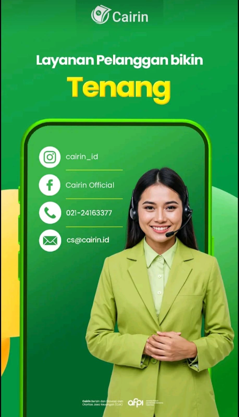 Antarmuka Aplikasi Cairin Pinjaman Online